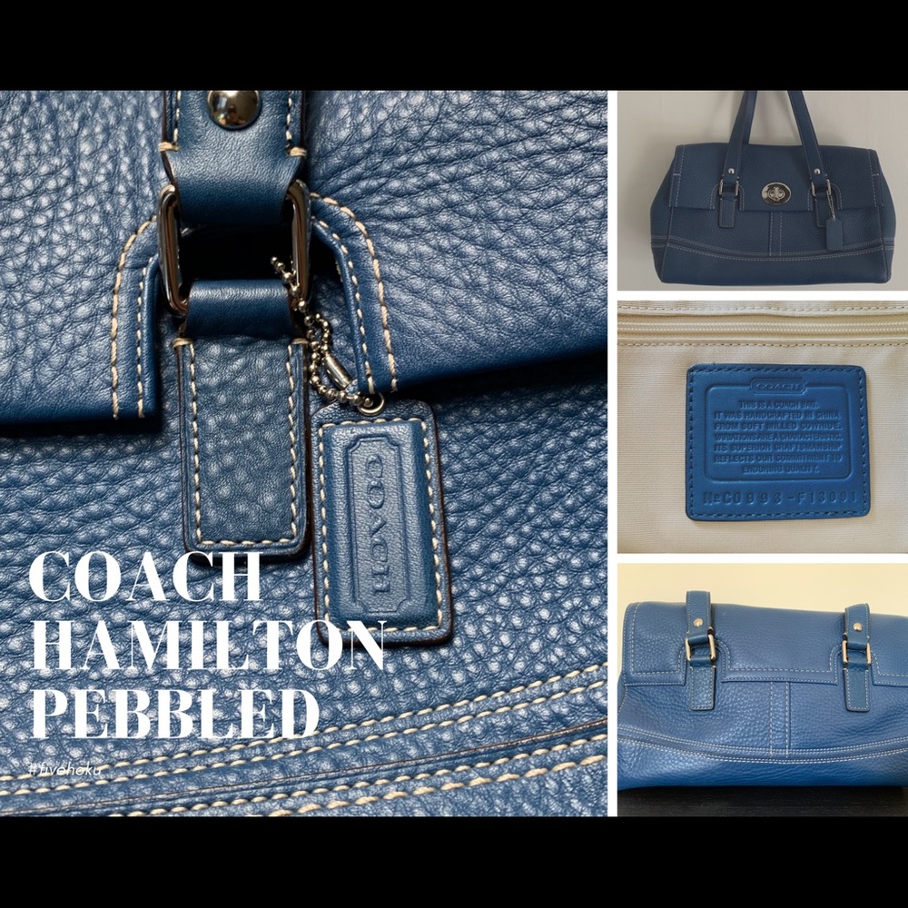 COACH Hamilton Pebbled Satchel F13091